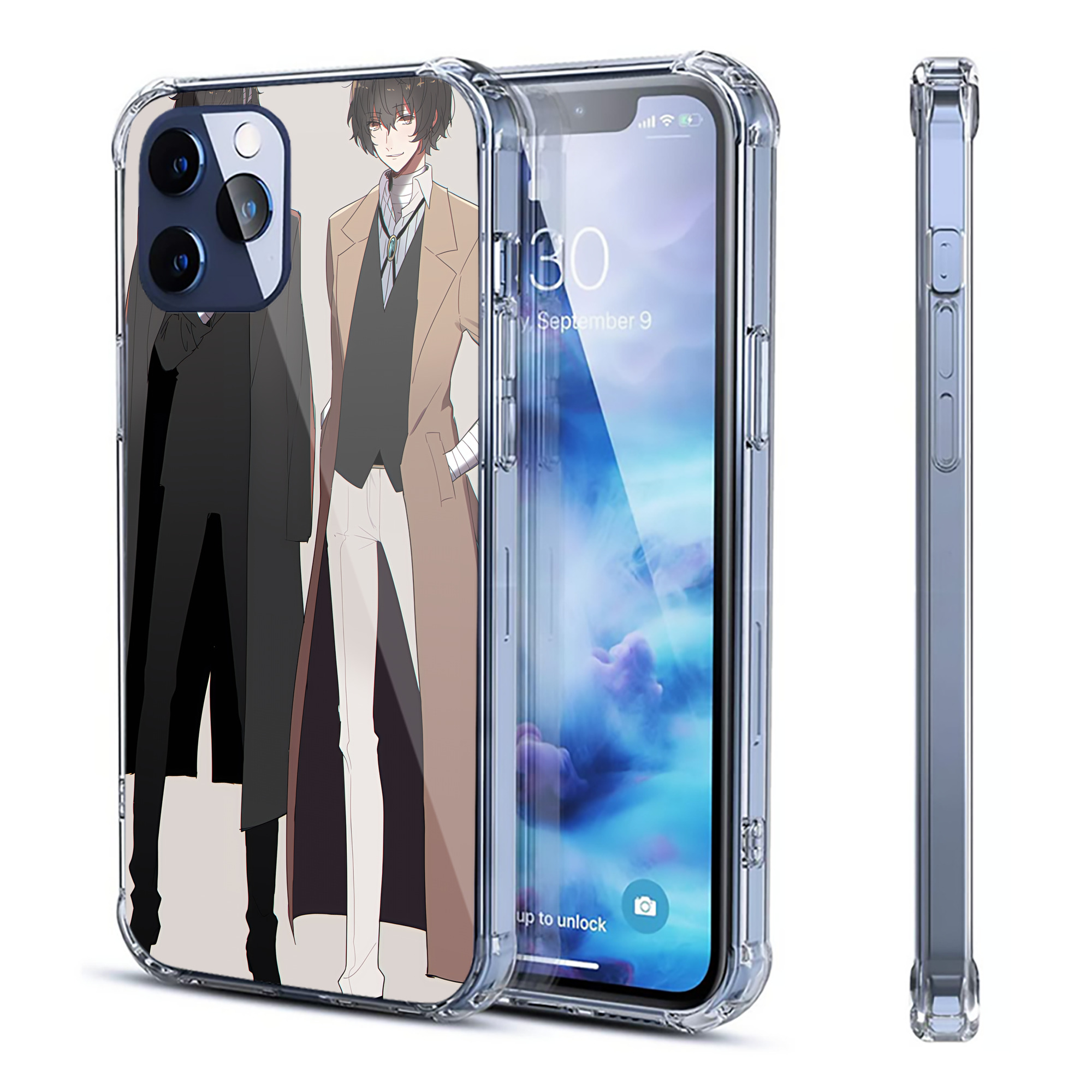 （画像用） 文豪ストレイドッグス Bungo Stray Dogs 【iPhone 12シリーズ対応】透明スマホケース（クリアソフトケース）